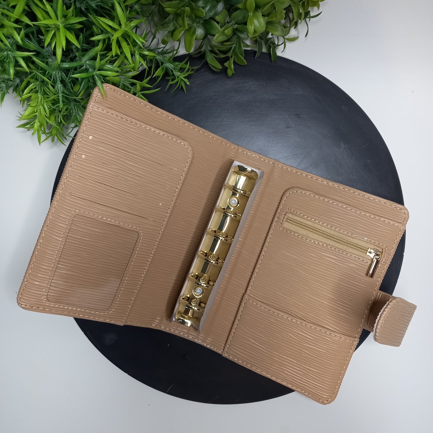 A7 Ripple binder - gold rings - various colours