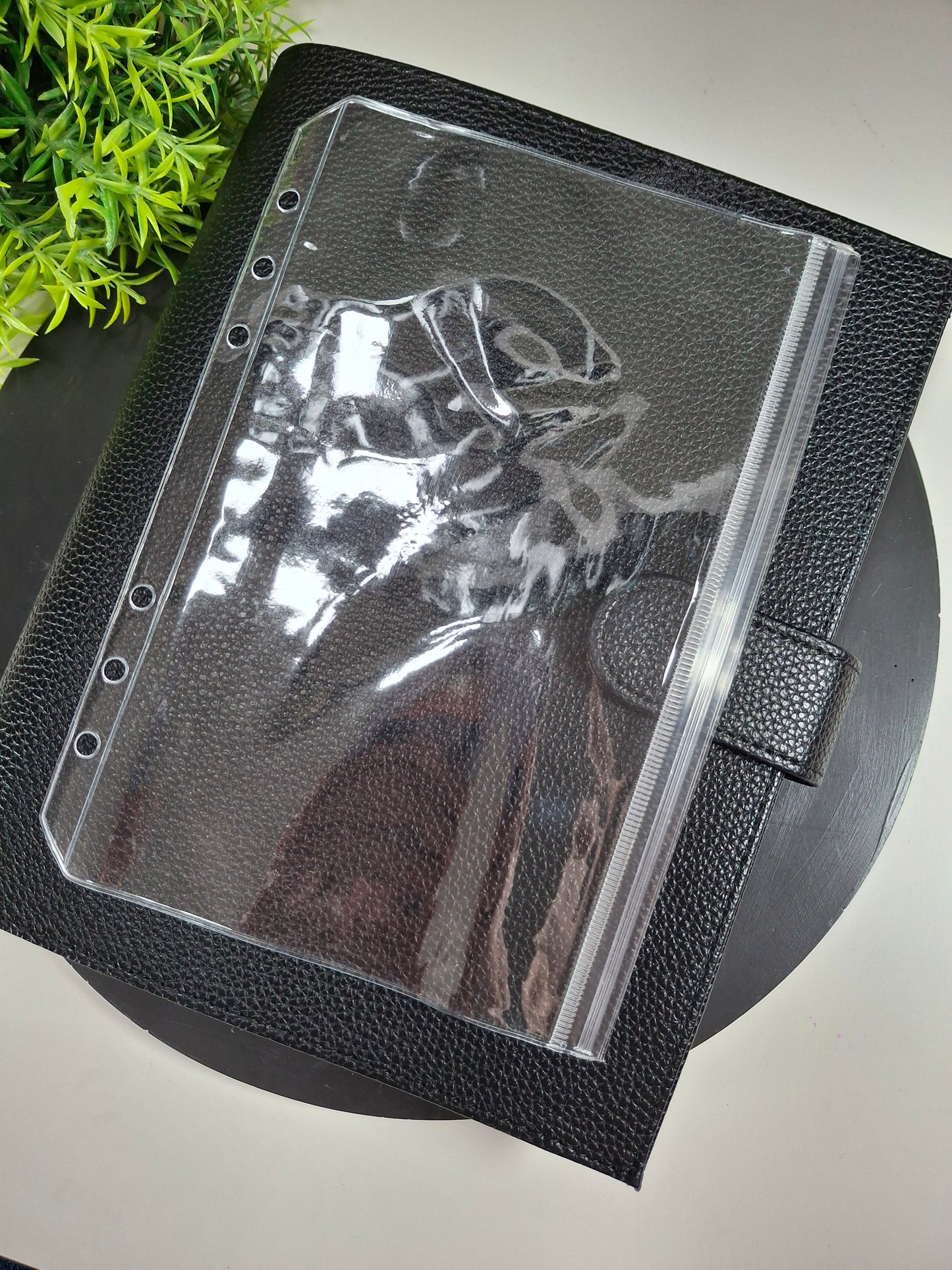 A5 clear zipless envelope