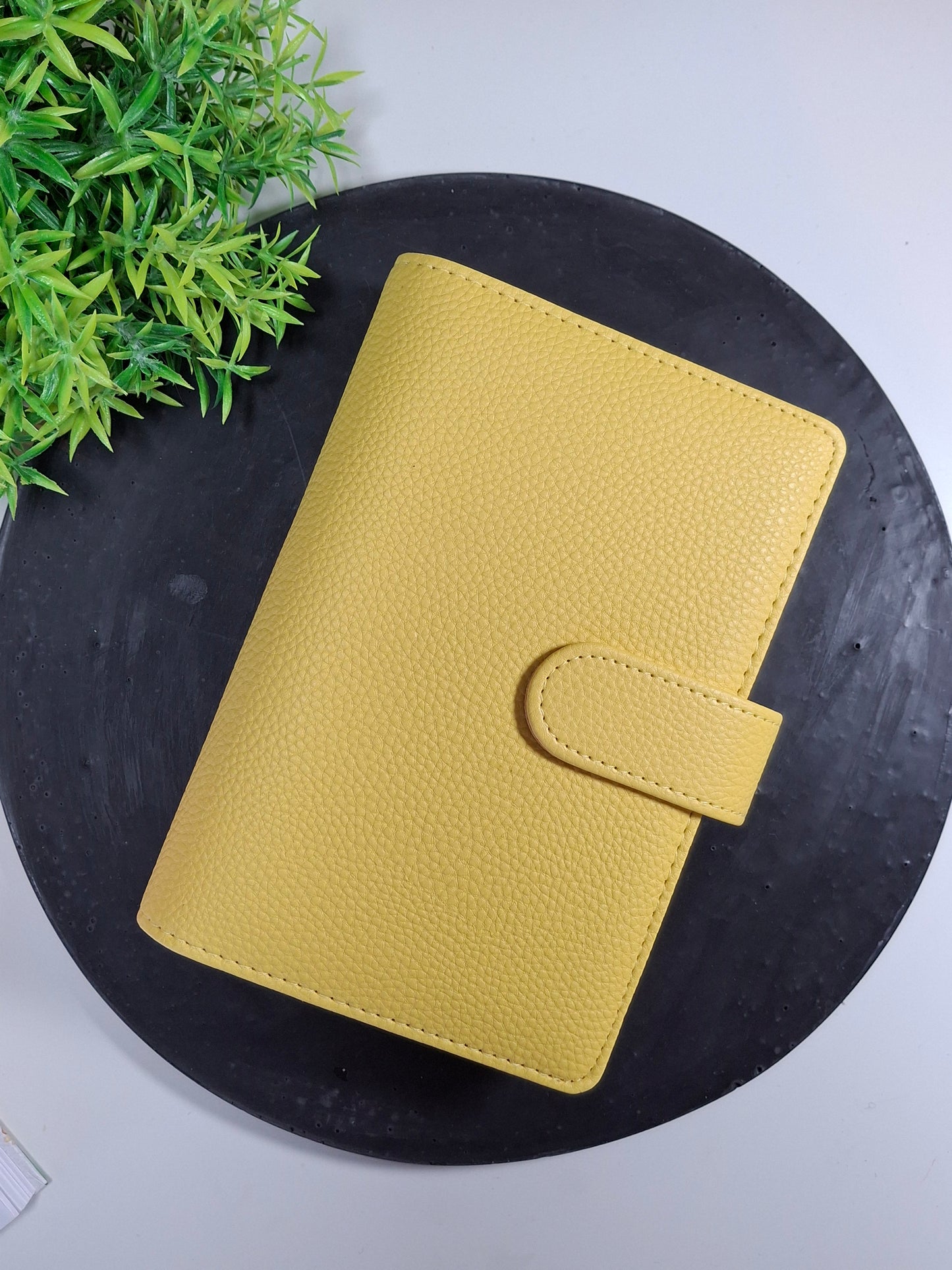 A6 pebble binder - gold rings - various colours