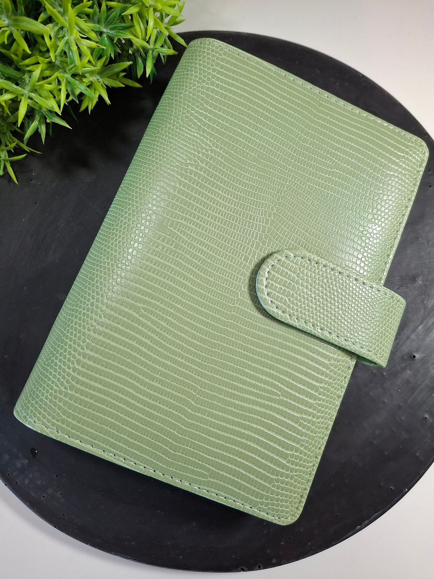 A6 snakeskin binder - gold rings - various colours