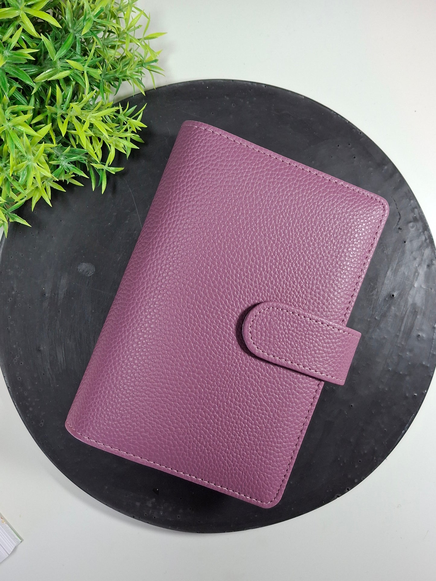 A6 pebble binder - gold rings - various colours