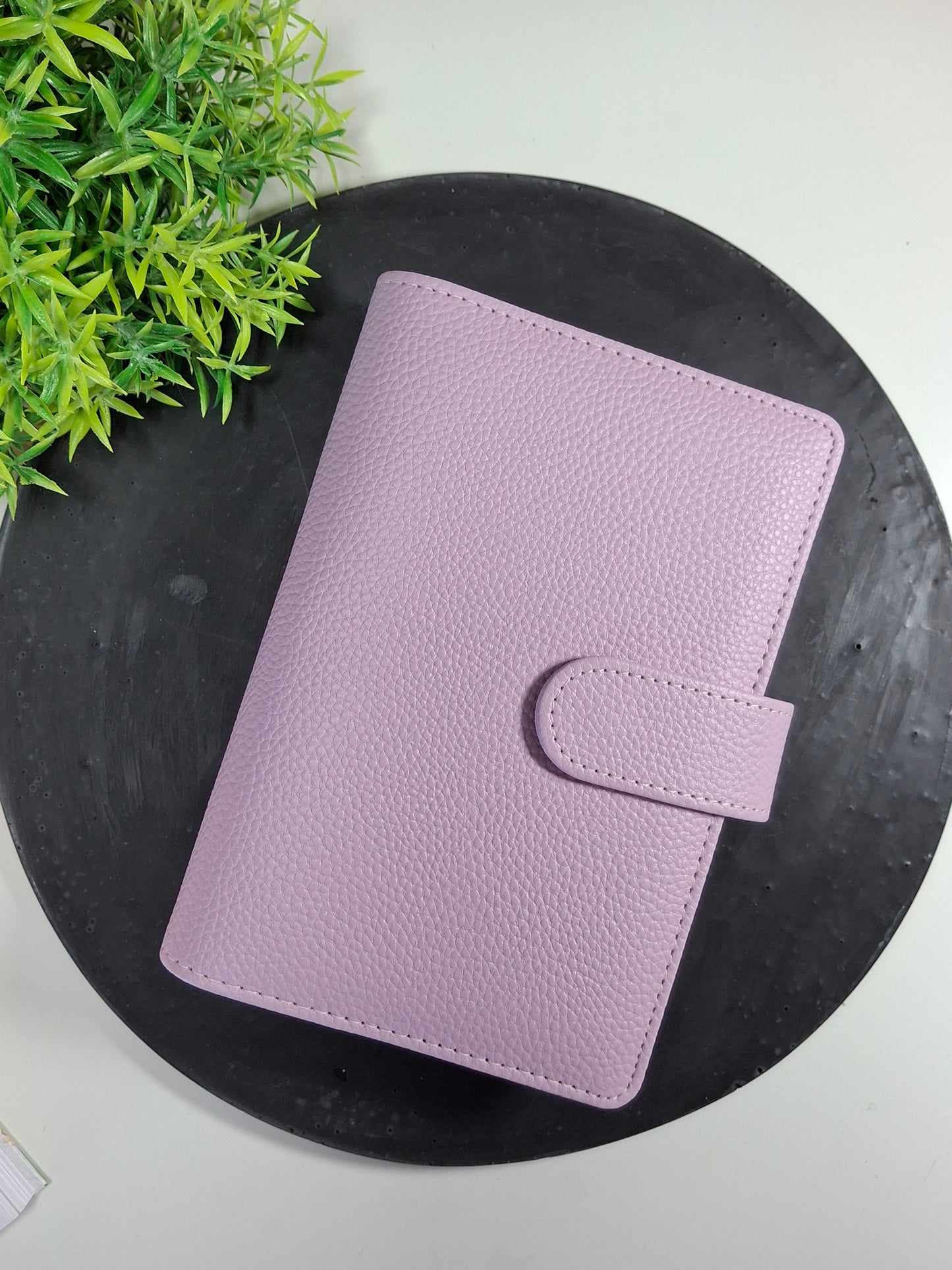A6 pebble binder - gold rings - various colours