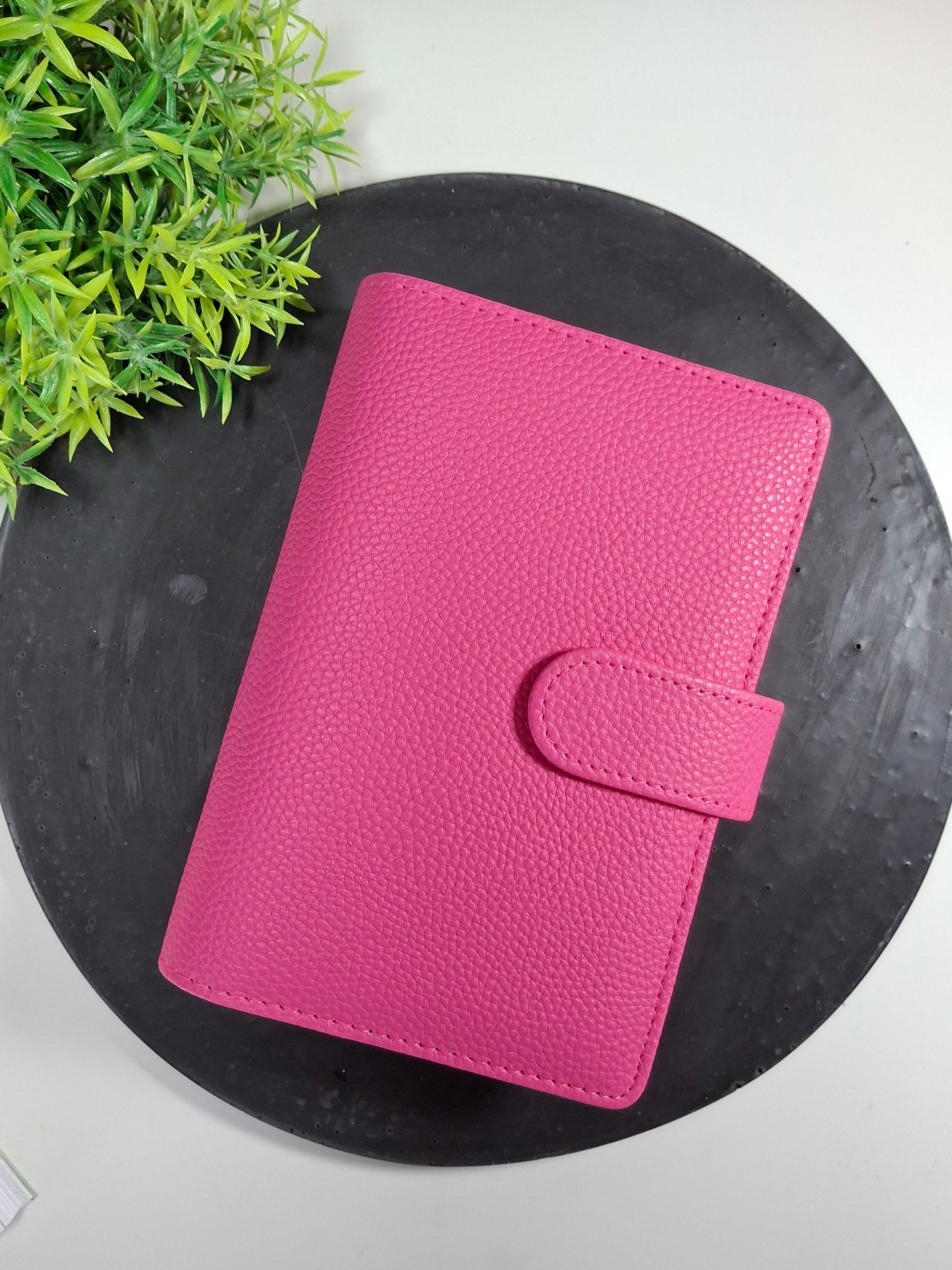 A6 pebble binder - gold rings - various colours