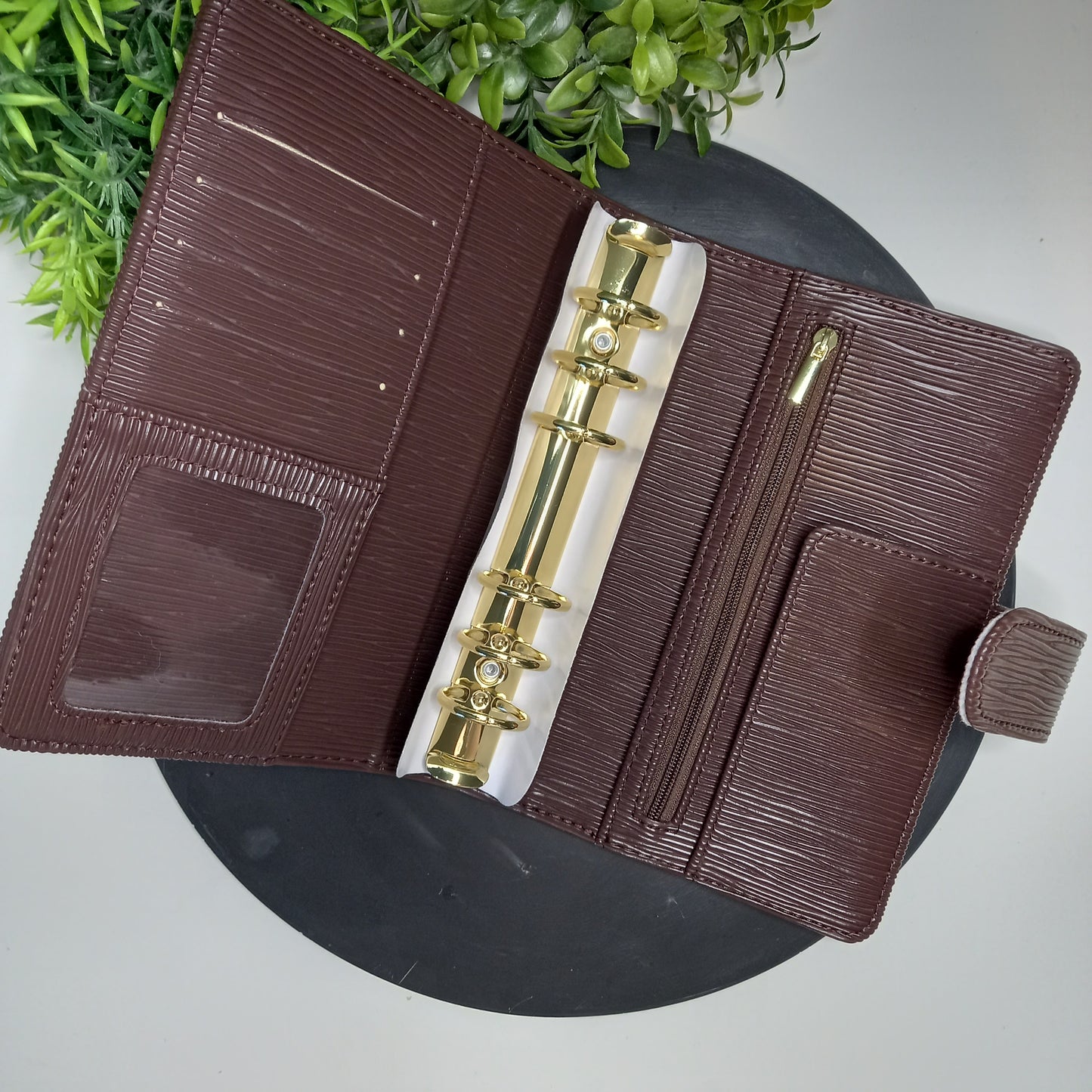 A6 Ripple Binder - gold rings - various colours