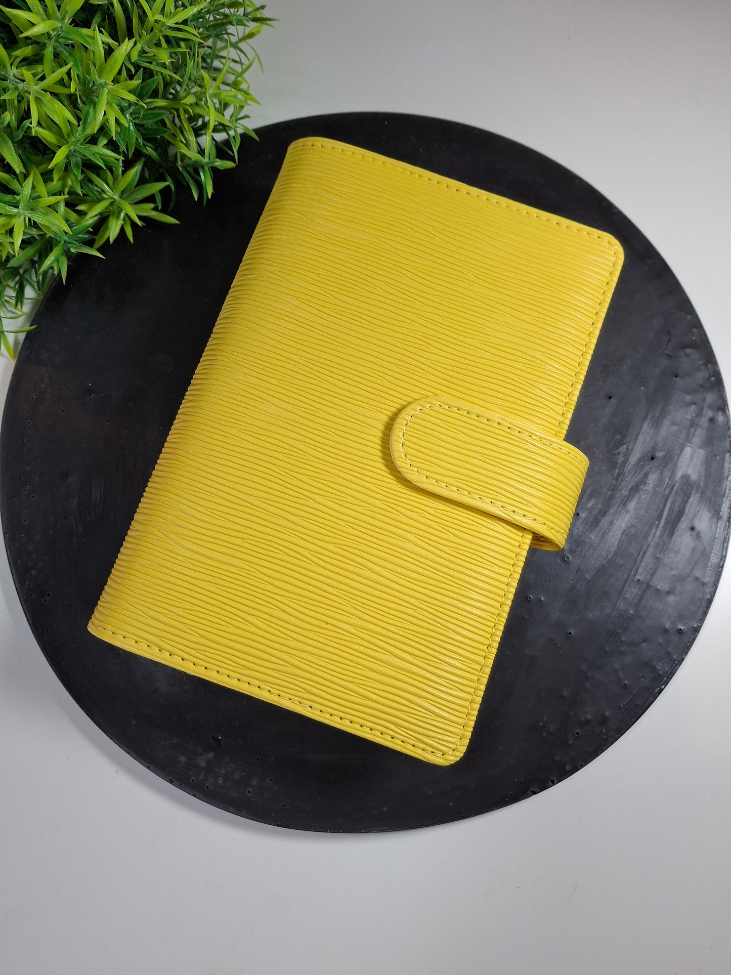 A6 Ripple Binder - gold rings - various colours