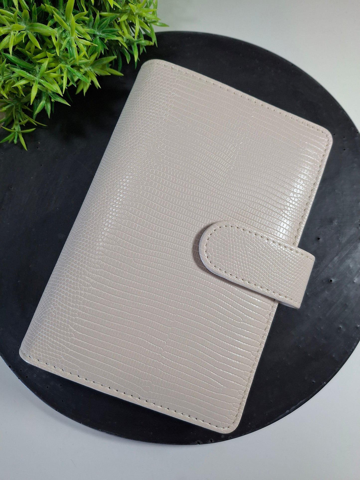 A6 snakeskin binder - gold rings - various colours