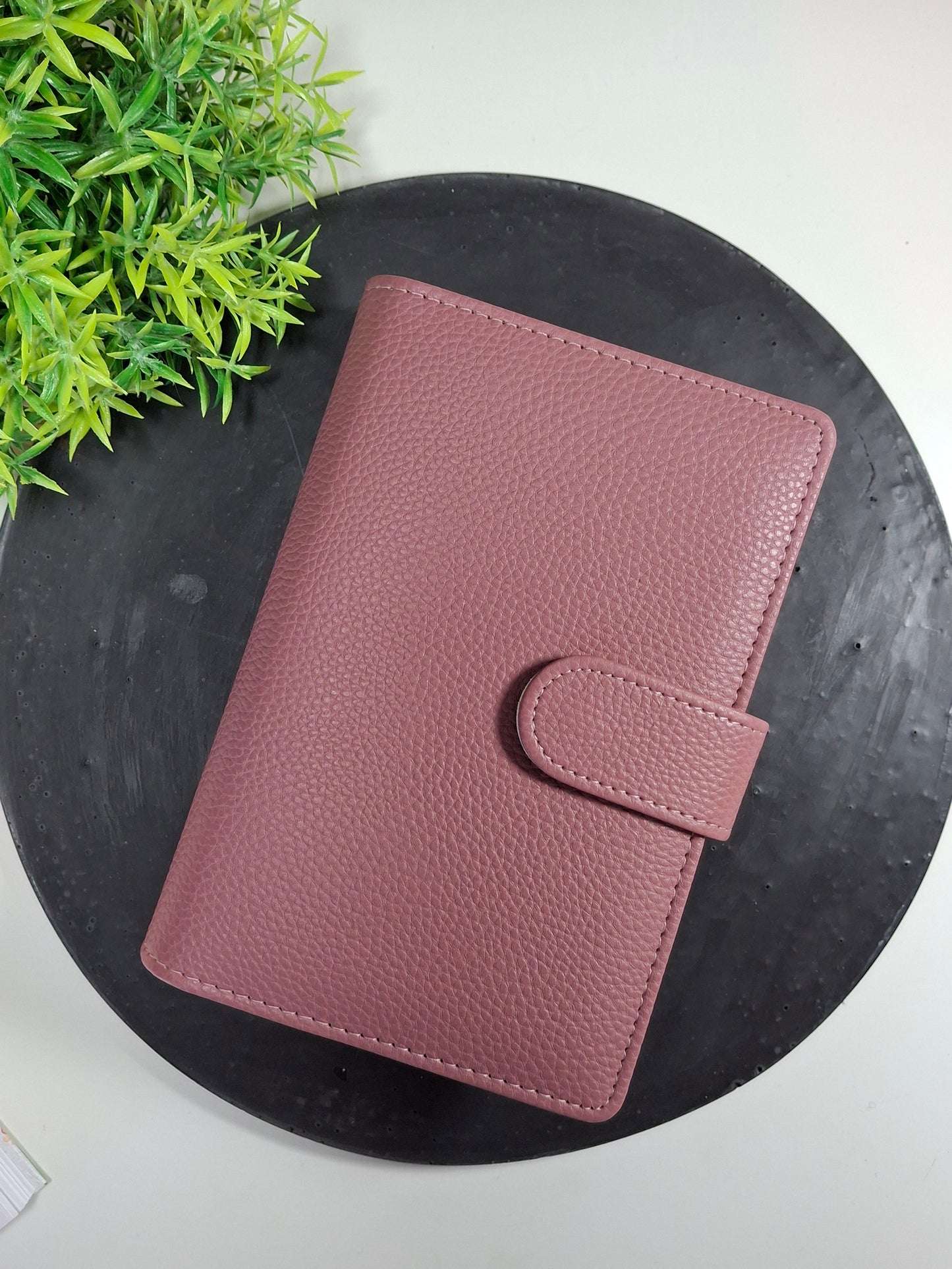 A6 pebble binder - gold rings - various colours