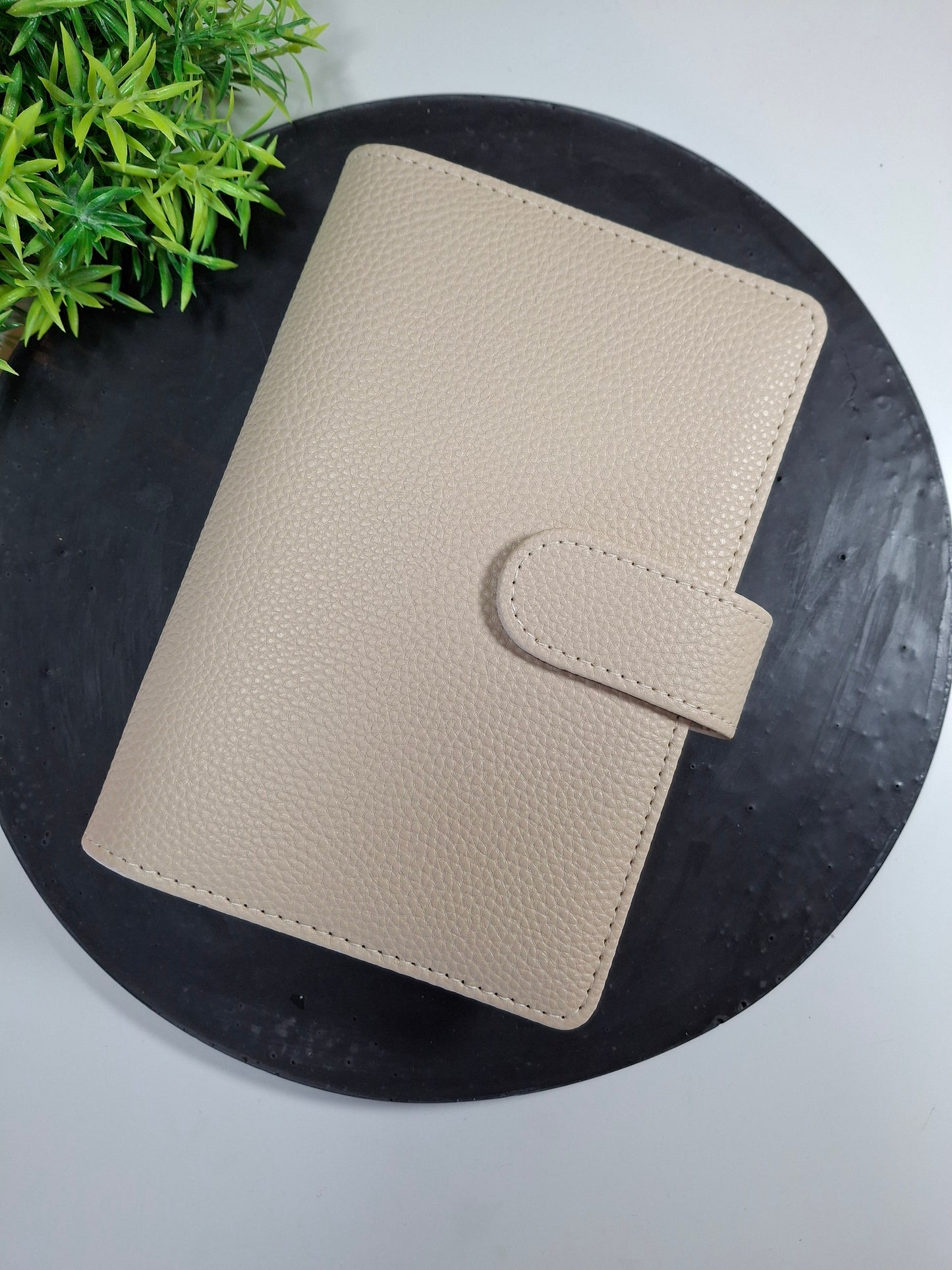 A6 pebble binder - gold rings - various colours