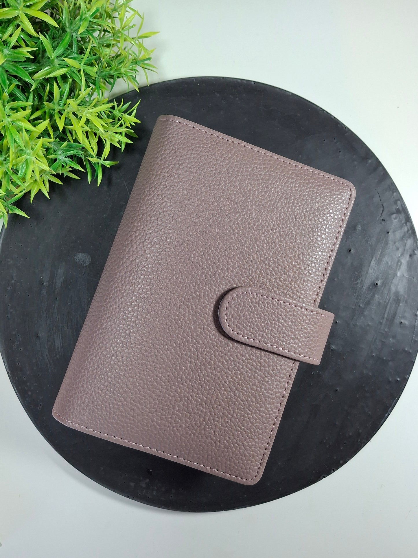 A6 pebble binder - gold rings - various colours