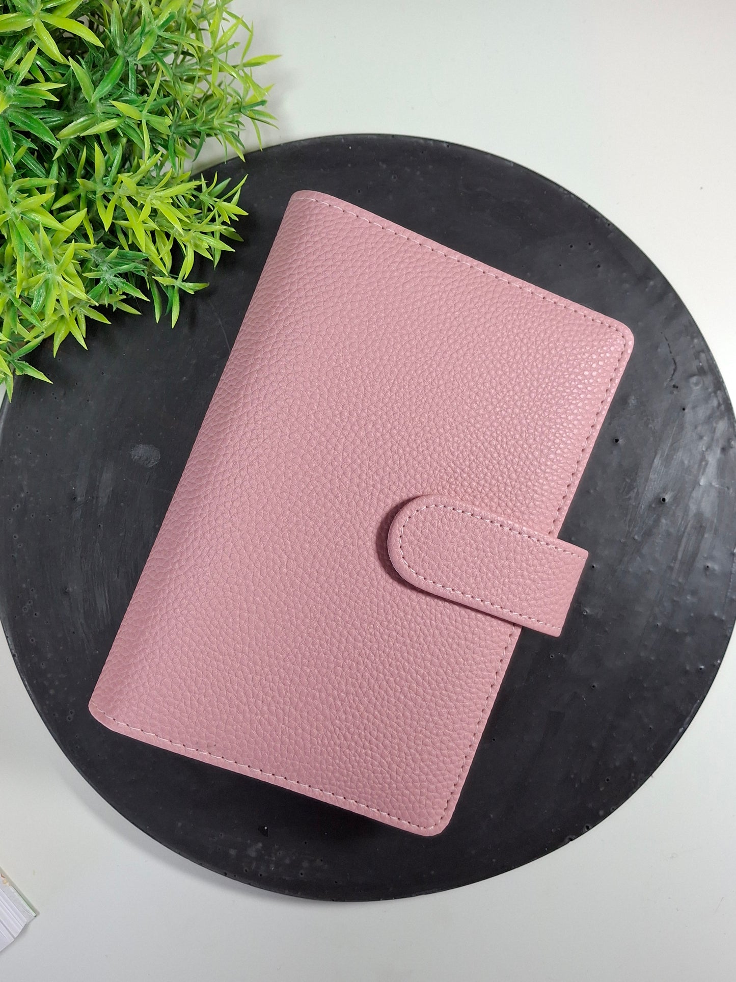 A6 pebble binder - gold rings - various colours