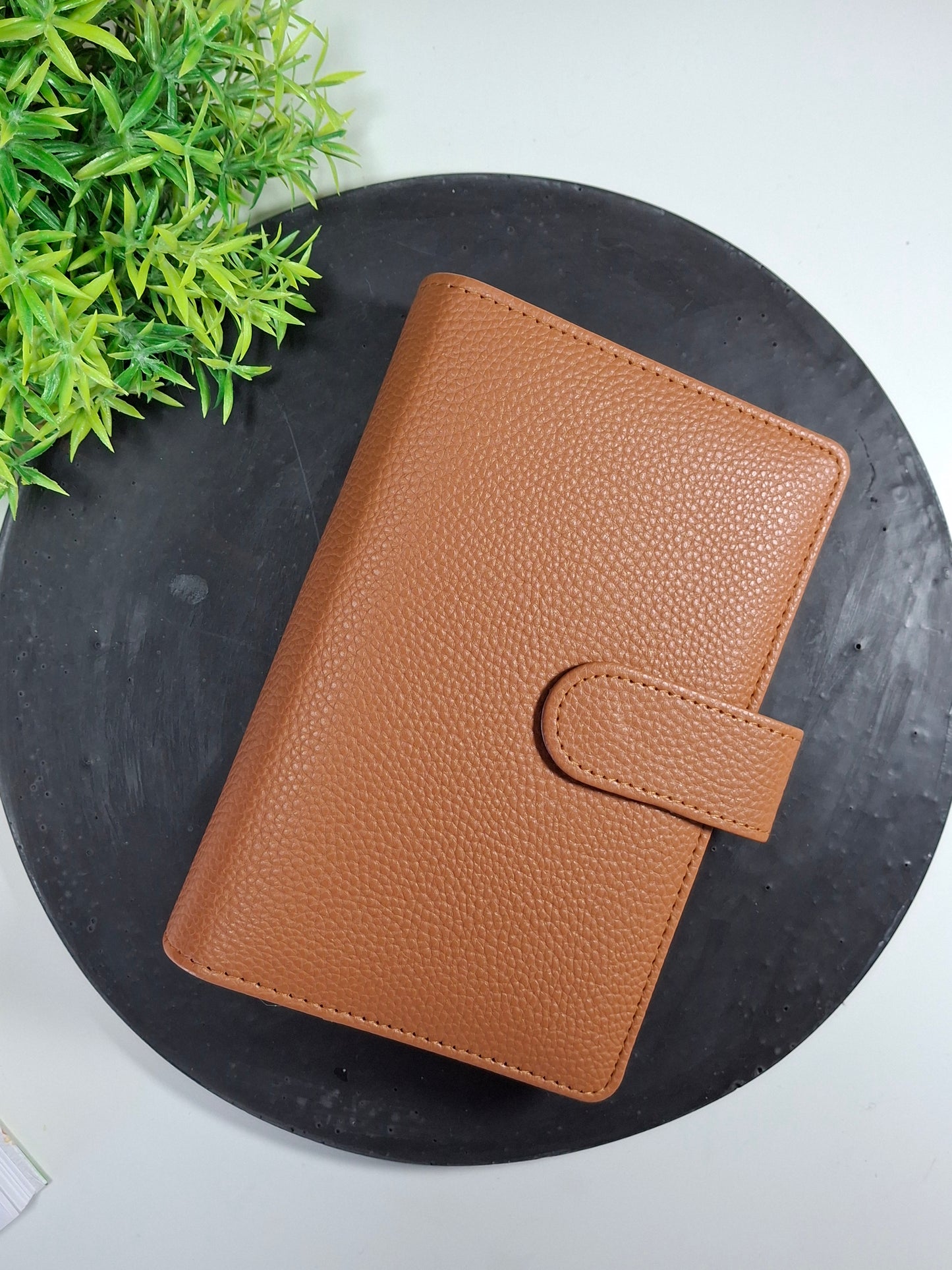 A6 pebble binder - gold rings - various colours