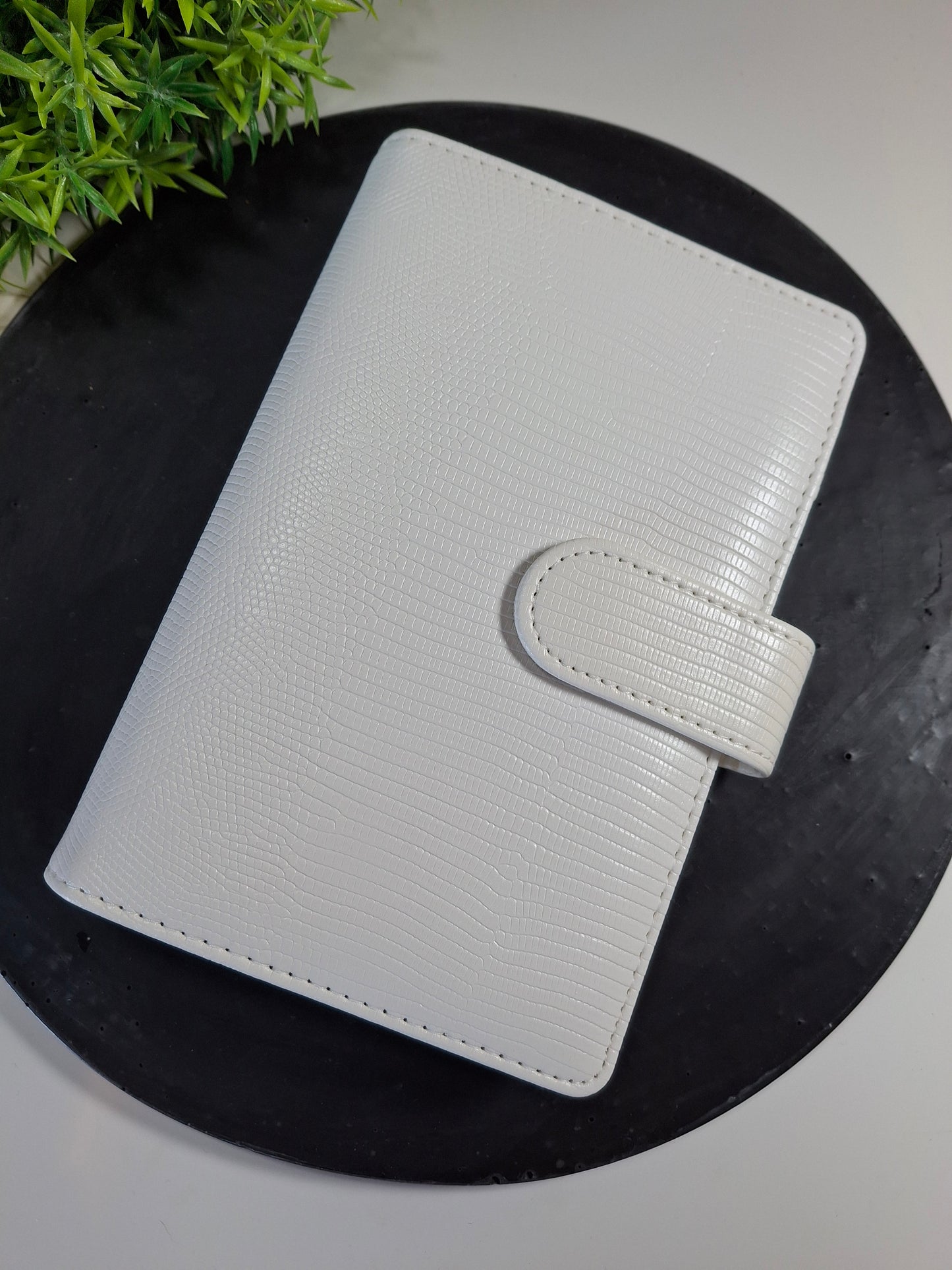 A6 snakeskin binder - gold rings - various colours