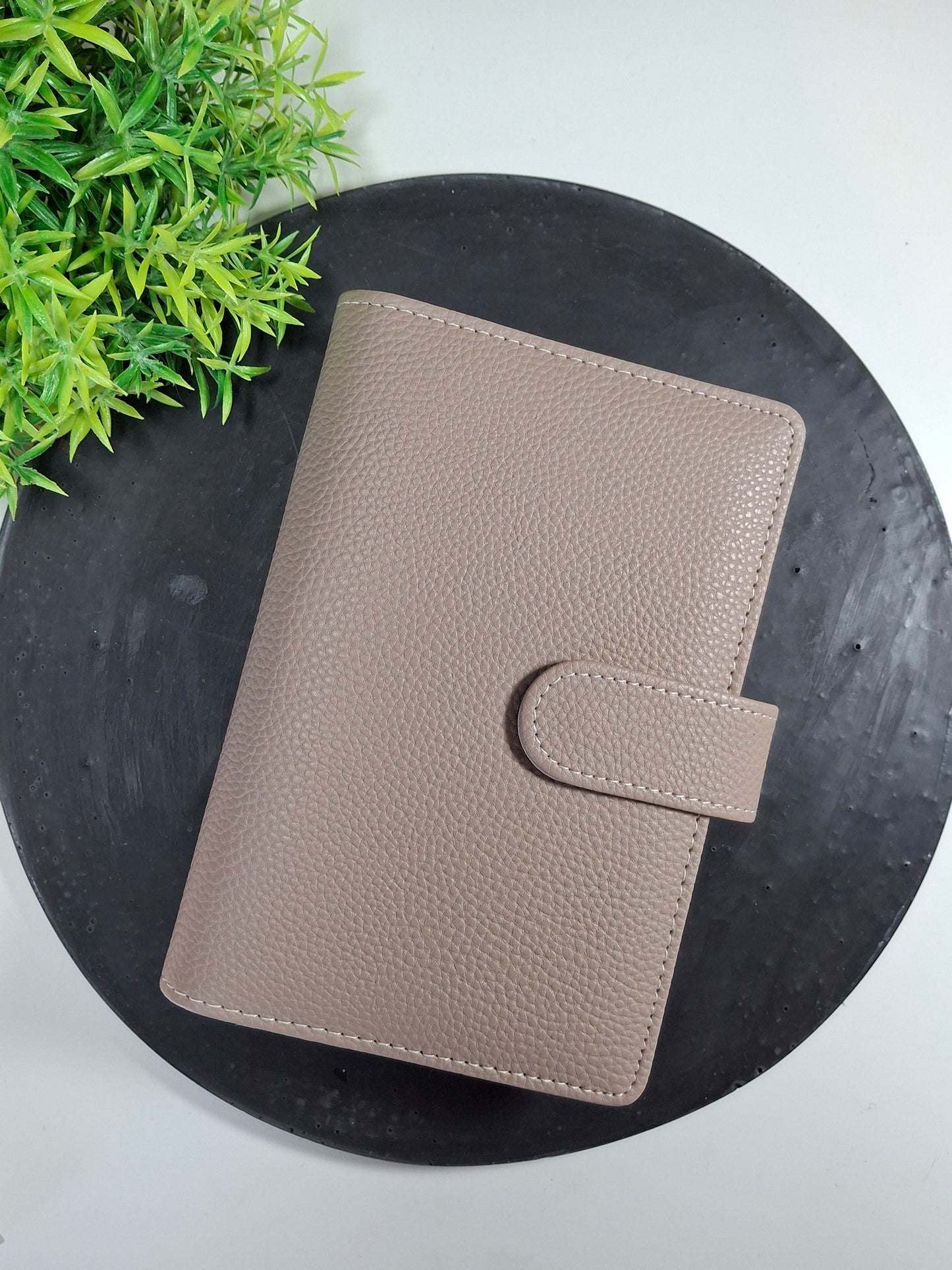 A6 pebble binder - gold rings - various colours