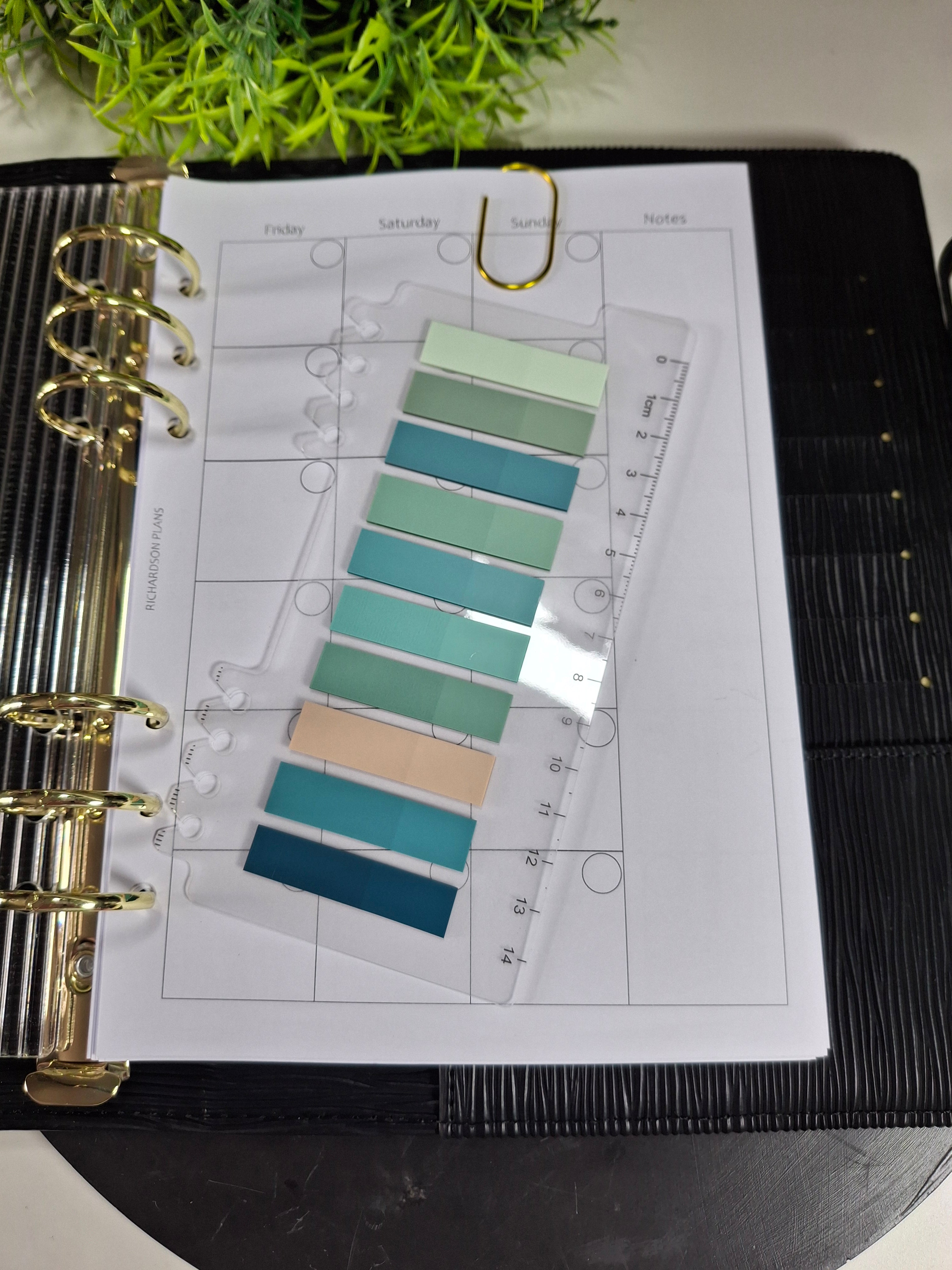 Translucent note tabs – Richardson Plans
